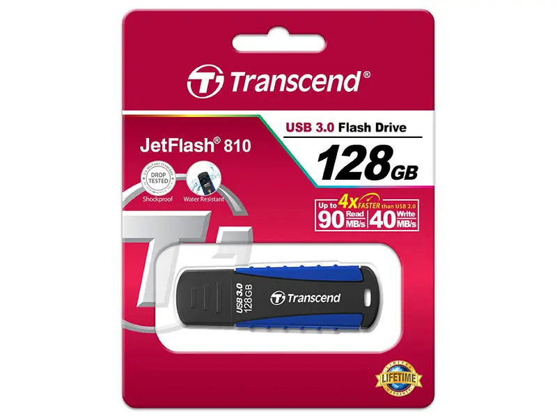 USB флеш накопичувач Transcend 128 GB JetFlash 810 (TS128GJF810) - фото 2