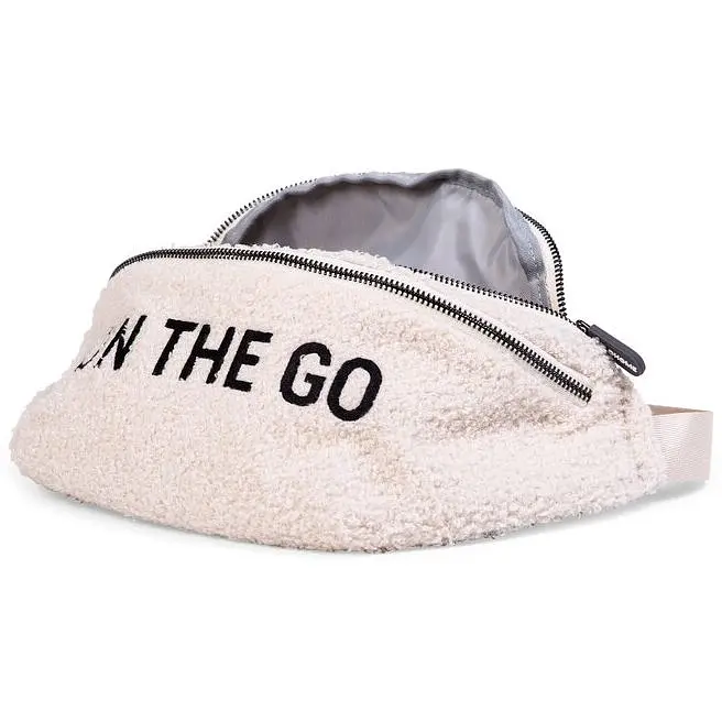 Сумка через плечо Childhome Banana bag Teddy White, бежевая (CWBANATW) - фото 5