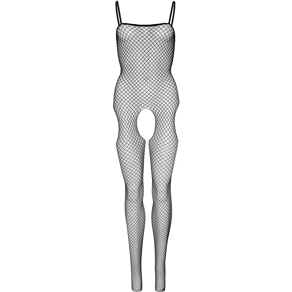 Бодістокінг Leg Avenue Suspender Bodystocking One Size Black, велика сітка, доступ - фото 5
