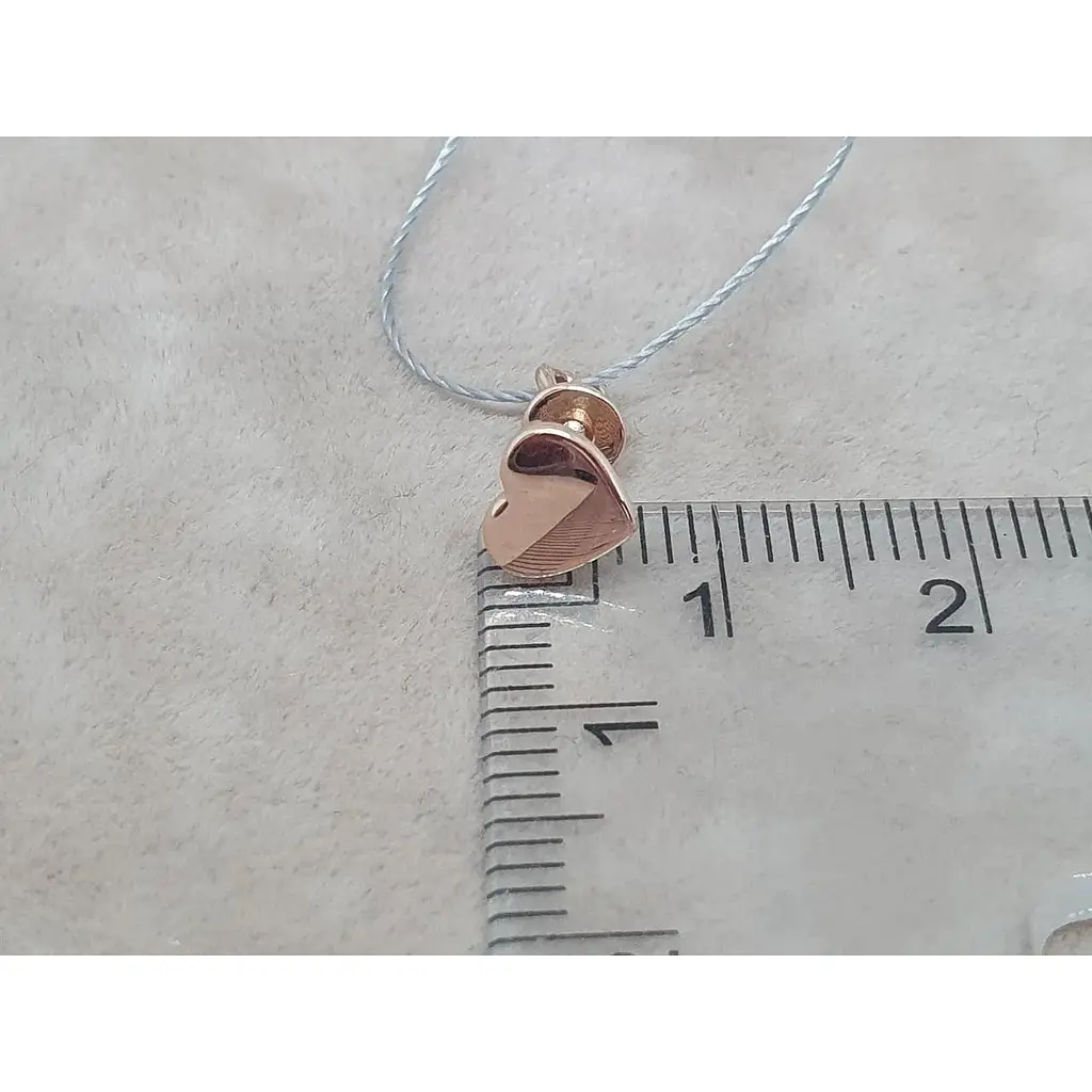 Золотая моносерьга-пуссета Ювелирное производство А. Долина Сердечко.220993/1 - фото 5