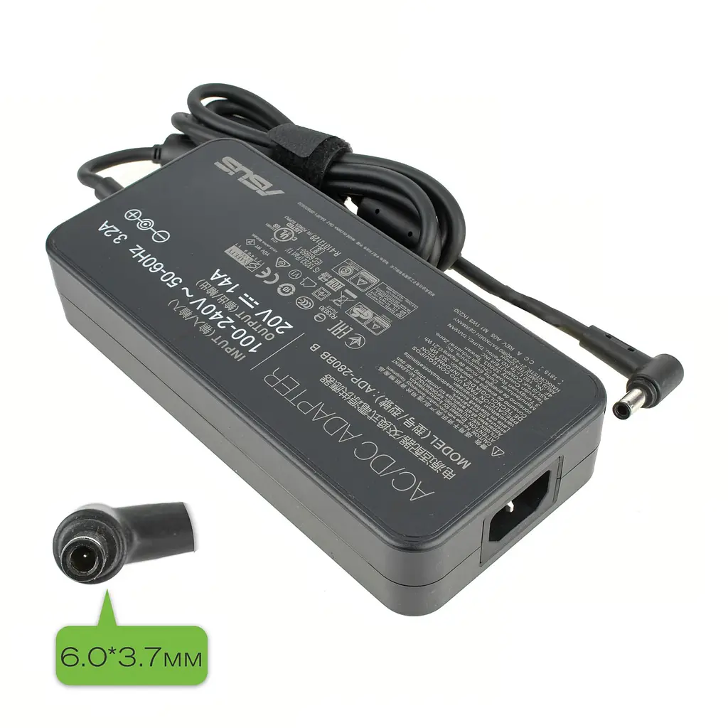 Блок живлення (зарядка) для ноутбука Asus 280W (20V 14А 6,0x3,7 мм) PRC, 280W, 14A, 6,0ммx3,7мм - фото 2