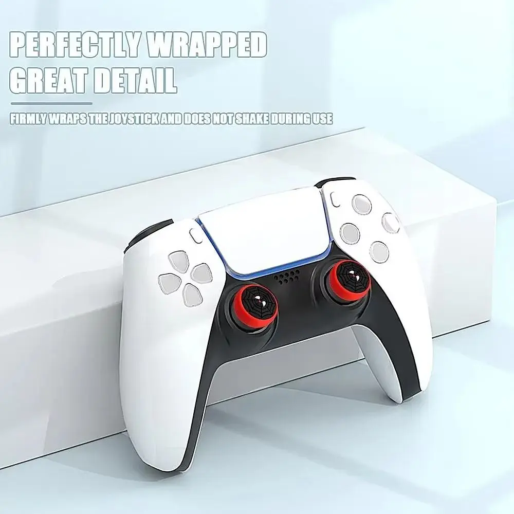 Накладки на стіки Thumb Grips 2-pack for PS4-PS5-Xbox Black Spider [122994] - фото 5