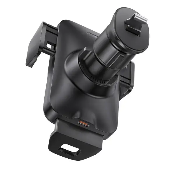 Автомобільний тримач холдер із БЗУ Baseus Wisdom Auto Alignment Car Mount Wireless QI 15W Air Outlet CGZX000001 Black - фото 3