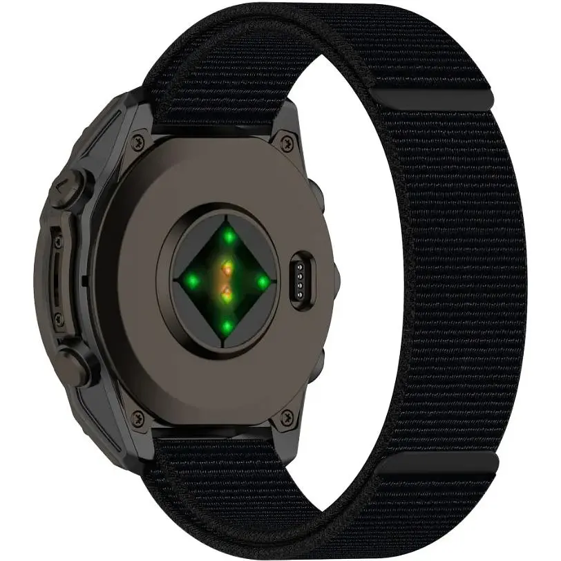 Ремінець DK CDK для Garmin Fenix ​​8 51mm 26mm Nylon Sport Loop (018557) (black) - фото 3