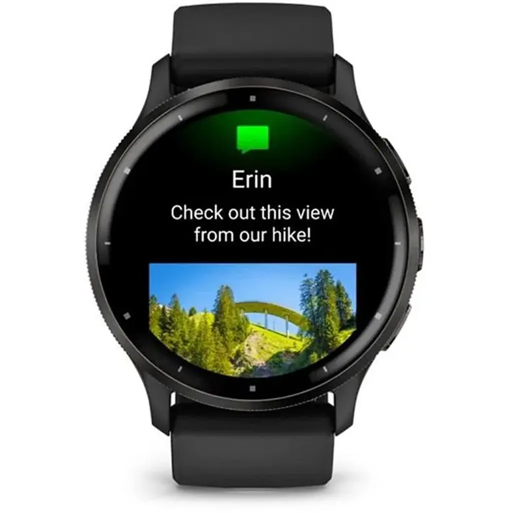 Смарт-годинник Garmin Venu 3 Slate Stainless Steel Bezel with Black Case and Silicone Band (010-02784-51) - фото 4
