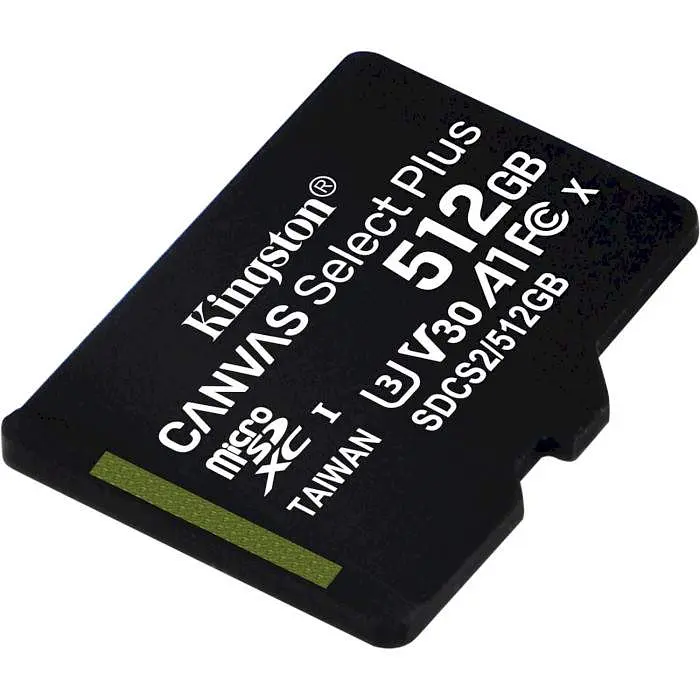 Карта пам'яті Kingston 512GB micSDXC Canvas Select Plus 100R A1 C10 Single Pack (SDCS2/512GBSP) - фото 2