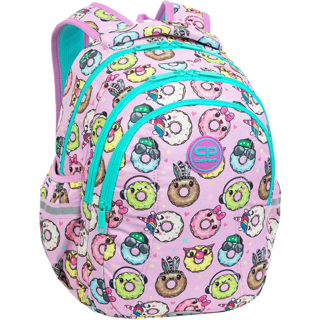 Набір: Рюкзак CoolPack Joy S Happy Donuts, 21 л 39х28х17 см (F048665)  + Пенал на блискавці СoolPack Clipper Happy Donuts з органайзером для ручок 20х14х3 см (F076665) - фото 2