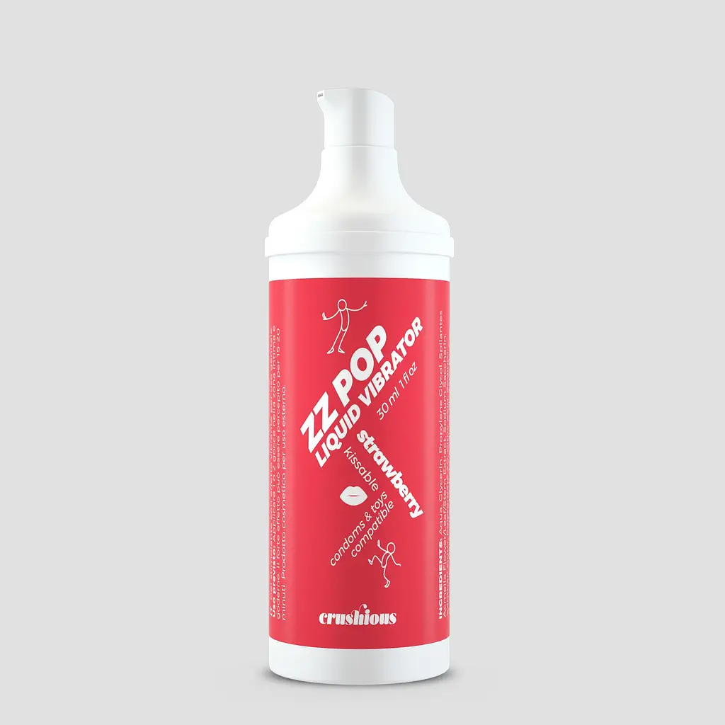 Рідкий вібратор Crushious Zz Pop Strawberry, 30 мл - фото 2