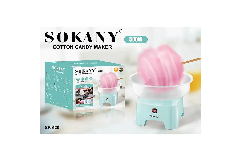 Апарат для приготування цукрової вати Sokany SK-520-BS - фото 4