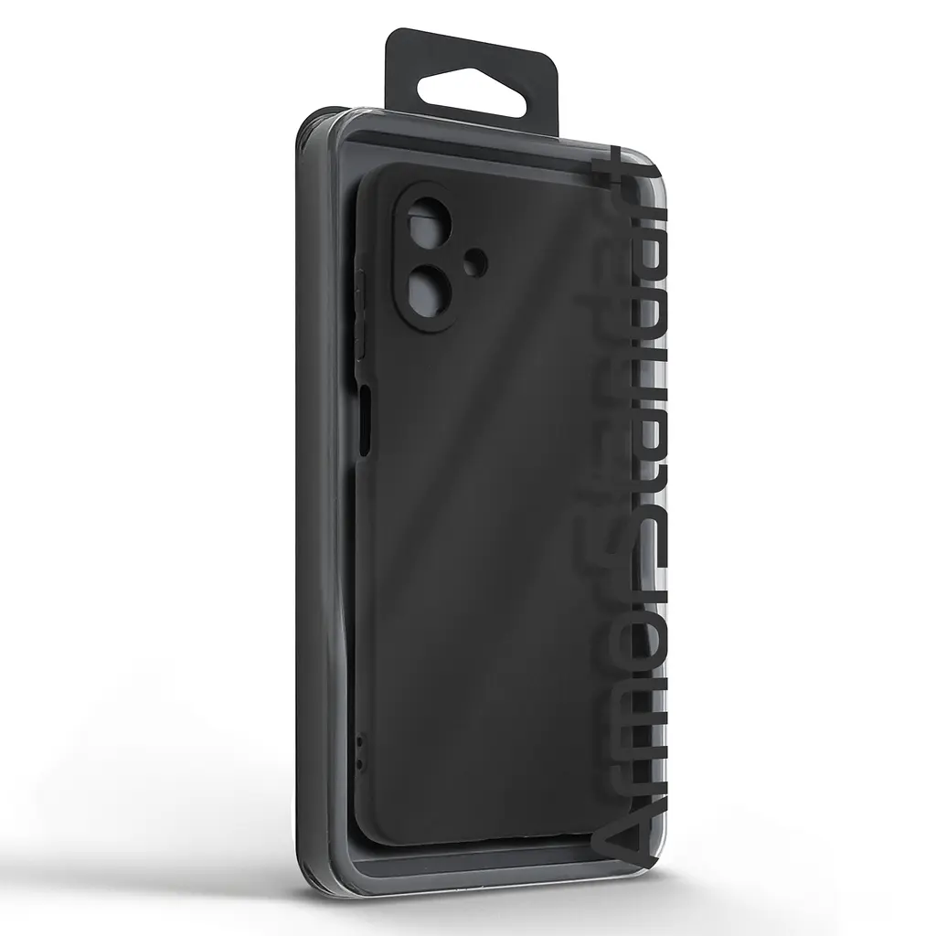 Чехол-накладка для смартфона Samsung Galaxy A07 4G (A075) противоударный, силиконовый, термополиуретановый (ТПУ), с защитой камеры и корпуса, черный, защита всего корпуса, ArmorStandart (ARM86542) - фото 5