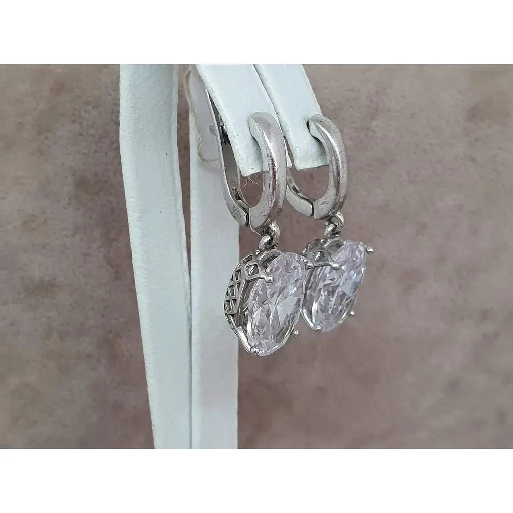 Срібні сережки Агні СУДАРИНЯ з фианитом. 2593/9Р-CZ - фото 3