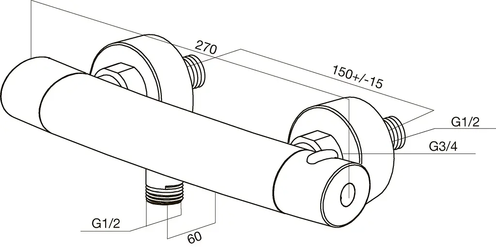 Змішувач для душу AM.PM Sense F7540000 - фото 9