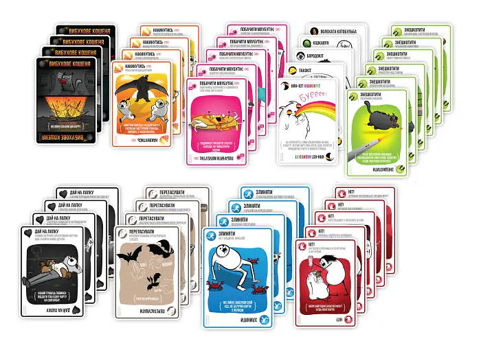 Настільна гра Rozum Вибухові кошенята: Оригінальне видання (Exploding Kittens: Original) (укр.) (EKIEK01UA) - фото 5