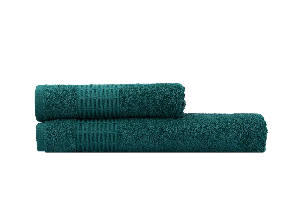 Набір рушників махрових Ardesto Lotus, 50х90см, 70х140см, 2шт, 100% бавовна, зелений темний pbe0050377 - фото 9