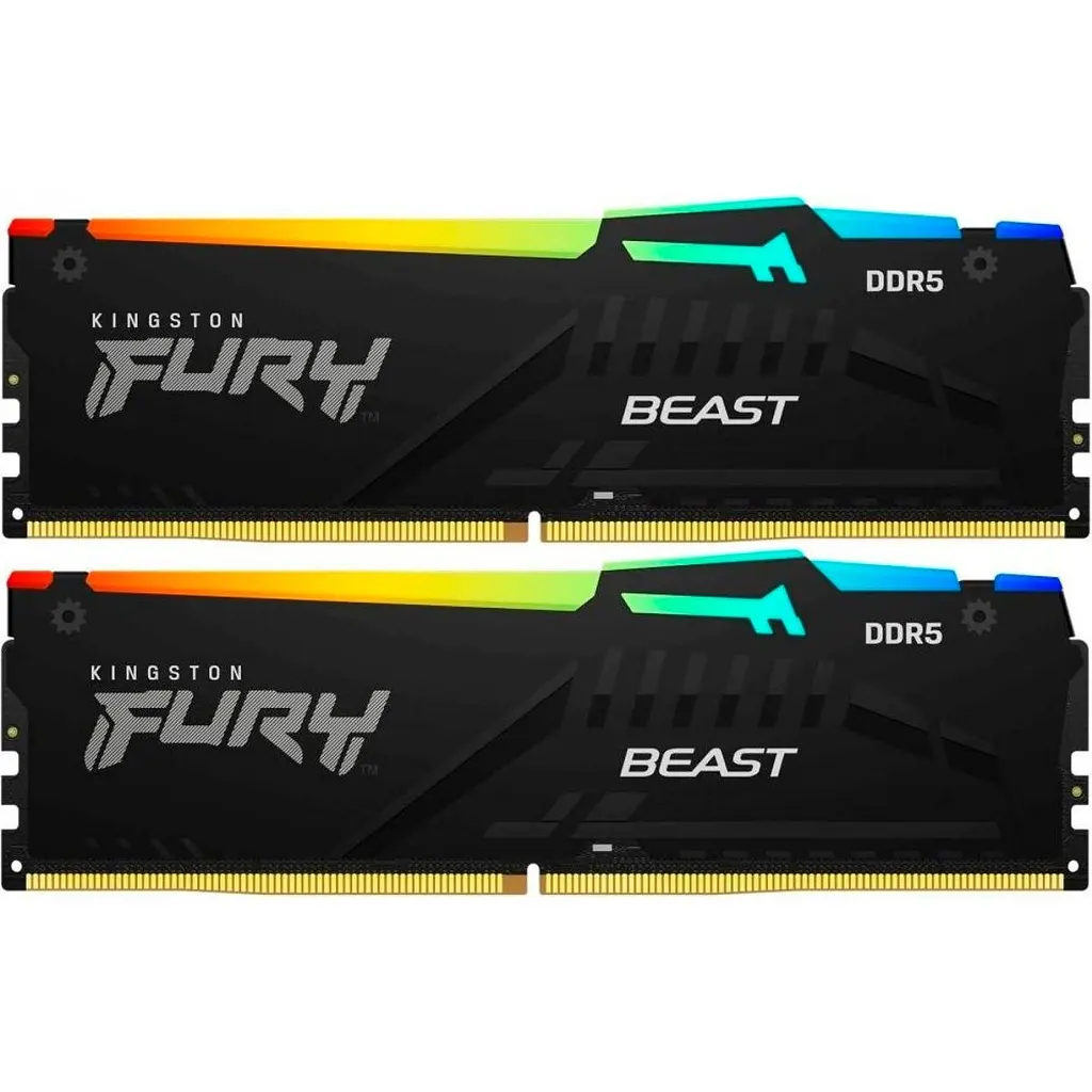 Модуль пам'яті DDR5 Kingston FURY Beast RGB 2x8GB 6000MHz Black (KF560C36BBEAK2-16) [148749] - фото 2