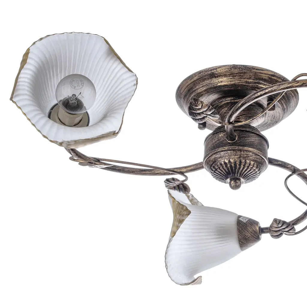 Люстра потолочная Brille флористика E14 60W BR (LK-205C/3) - фото 3