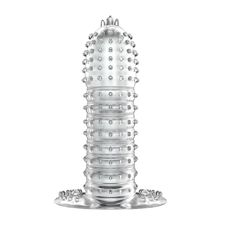 Насадка на член Baile Silikon Penis Sleeve Clear, +5 см (прозорий)