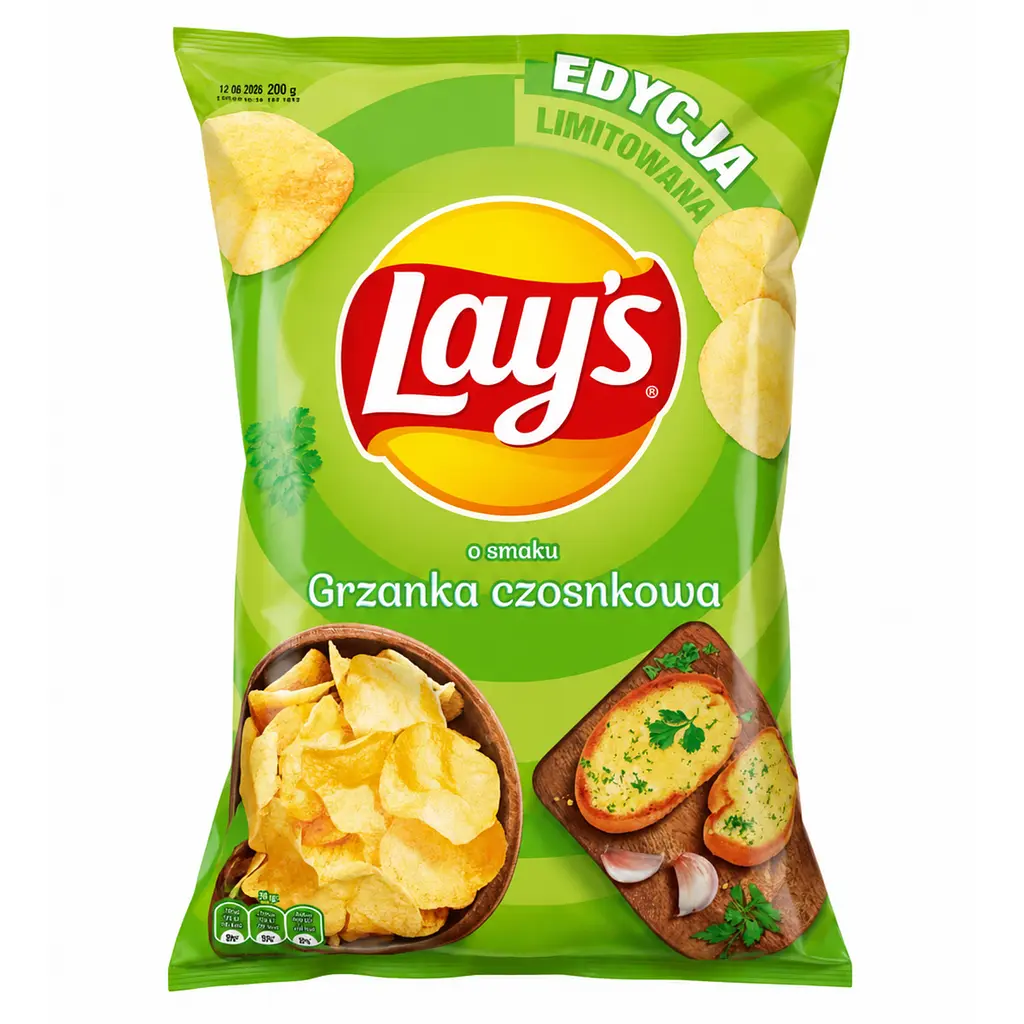 Чіпси Lay’s Grzanka Czosnkowa Limited Edition зі смаком часникових грінок 200 г