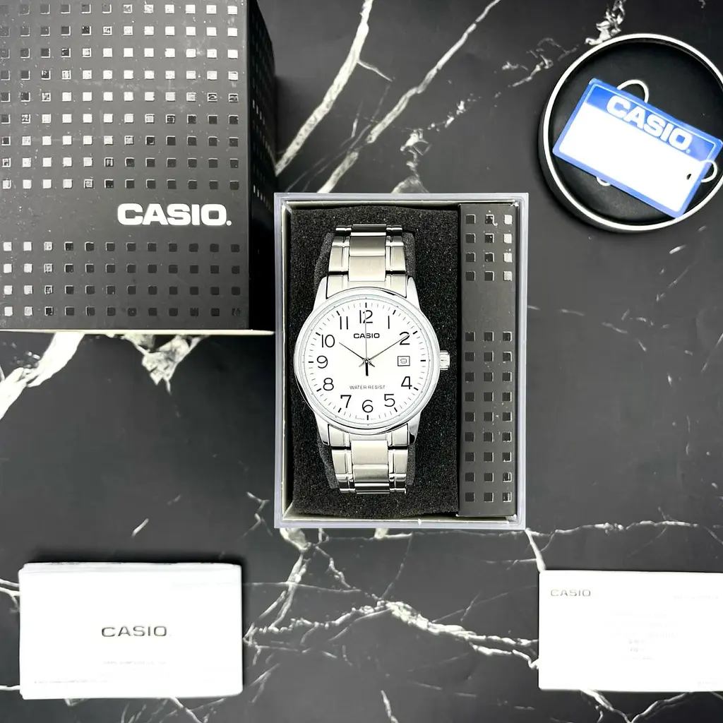 Чоловічий годинник Casio MTP-V002D-7B Сріблястий ( AT1141-0211 ) - фото 2