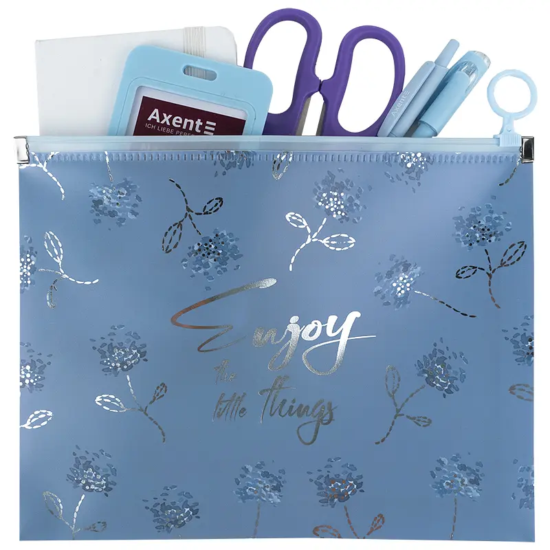 Папка "Axent" №1498-46-A Flower Symphony-3 A5+ zip-lock, на блиск. - фото 3