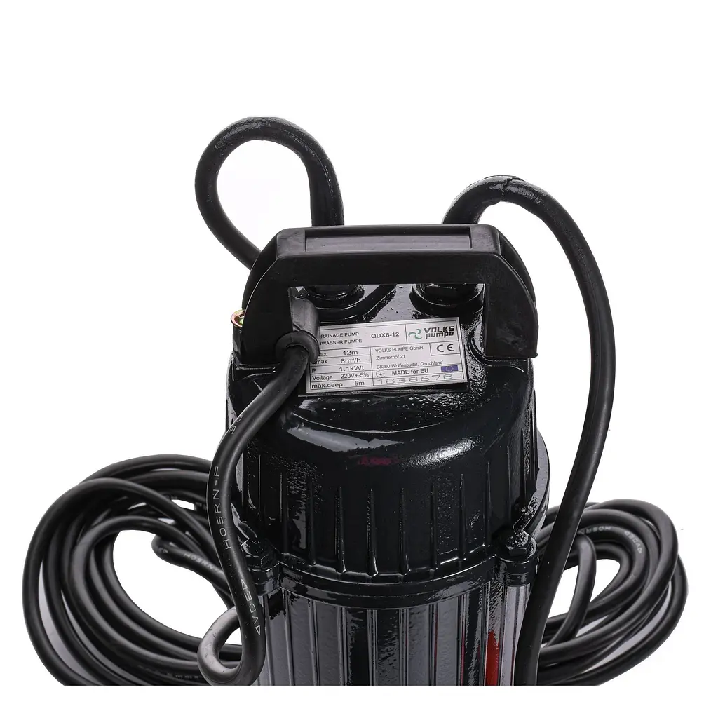 Дренажный насос VOLKS pumpe QDX6-12 1,1кВт (8692) - фото 4