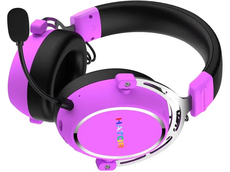 Навушники з мікрофоном Hator Hypergang 3 Wireless Cyber Violet (ESH52) - фото 5