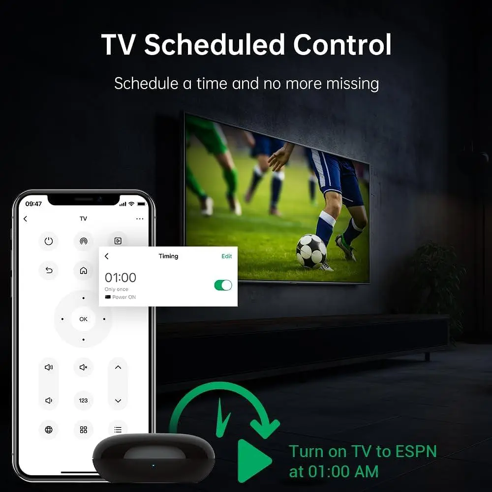 Універсальний пульт дистанційного керування ERemote HA Smart Wi-Fi IR інфрачервоний бластер для телевізора, кондиціонера, STB - фото 2