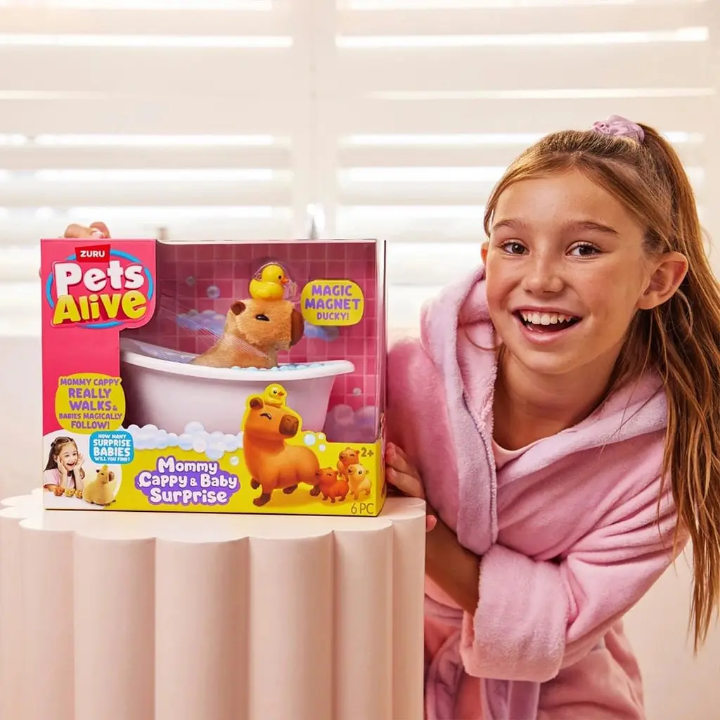 Інтерактивний ігровий набір PETS ALIVE серії "Mama & Baby Surprise" S1 – МАМА КАПІБАРА З СЮРПРИЗОМ Pets & Robo Alive 9574 - фото 7