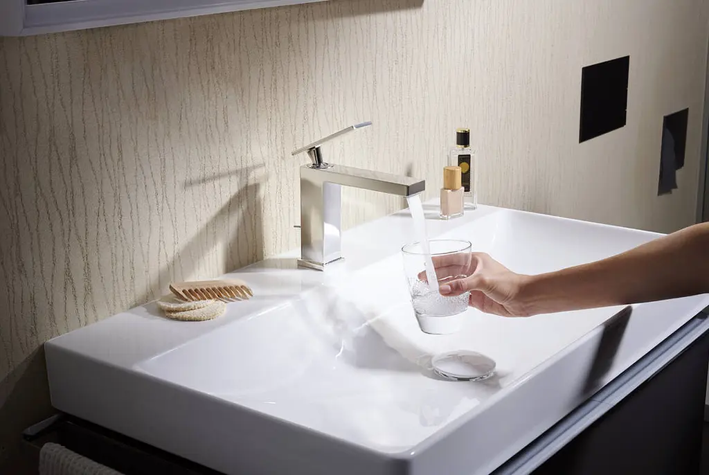 Змішувач для умивальника Hansgrohe Tecturis E з донним клапаном chrome 73010000 - фото 2