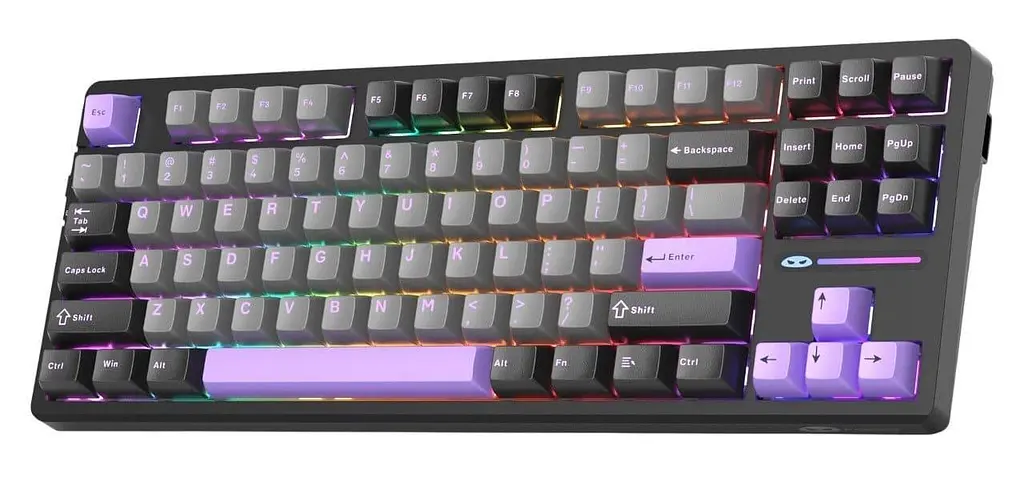 Клавіатура MageGee Light 87 RGB Blue Whale Switch Wireless (6971969728721-UA) Dark Purple (G-000003945) - фото 4