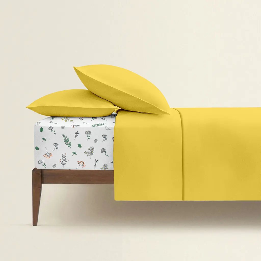 Комплект постільної білизни Cosas полуторний SUMMER CS1 160 x 220 см (Ranfors99_Summer_FoliageBirds_160) - фото 2