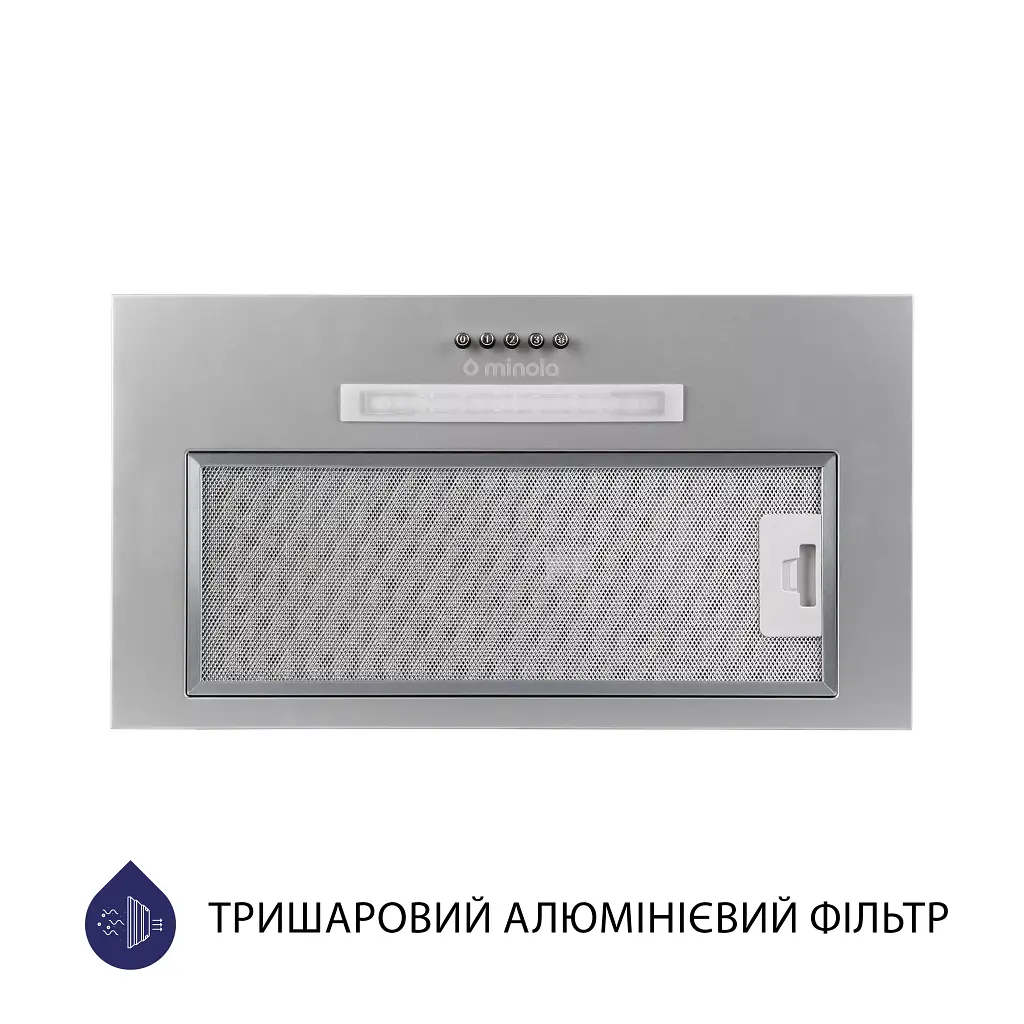 Витяжка повновбудована Minola HBI 5323 GR 800 LED - фото 2