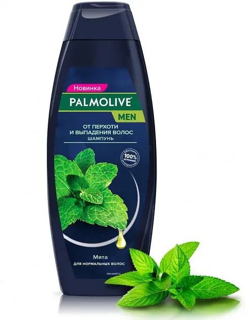 Шампунь Palmolive Натурель М'ята проти лупи та випадання волосся - фото 2