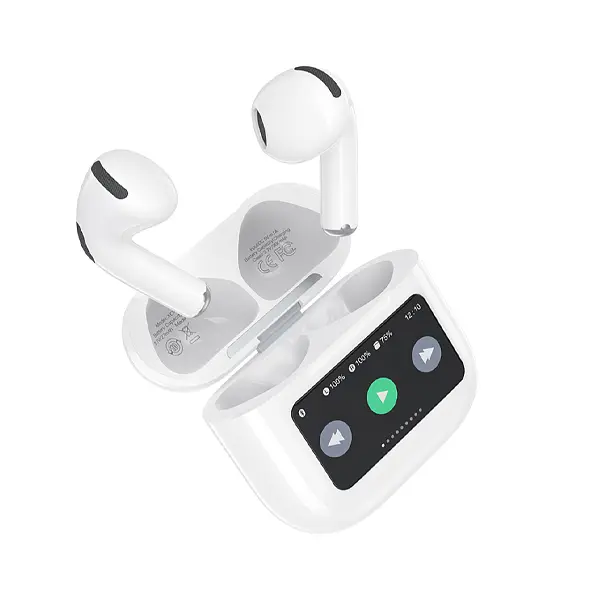 Бездротові навушники XO X42 TWS, з дисплеєм, BT5.4, 25mAh, 300mAh, 5h, white - фото 3