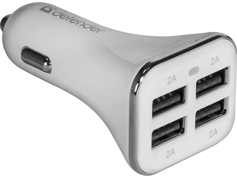 Автомобільний адаптер Defender UCA-05, 4 порти USB, 5 V/8 A (83567)