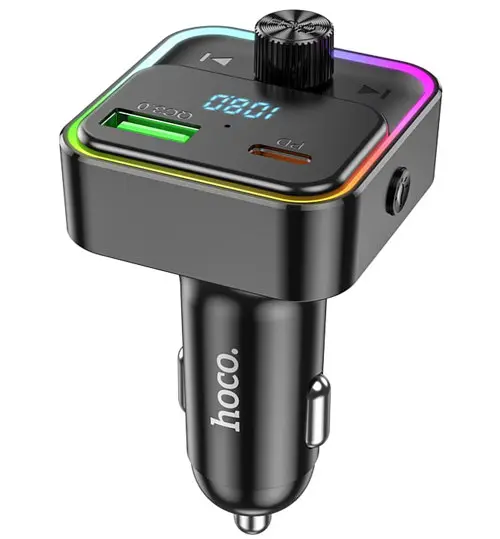 Автомобільний FM модулятор (трансмітер) Hoco E81 PD30W + QC3.0 з швидкою зарядкою - фото 2