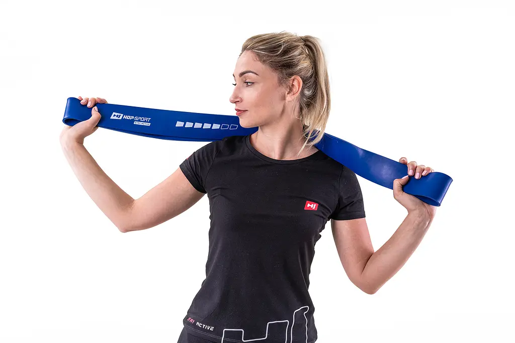 Резинка для фітнесу Hop-Sport 28-80кг HS-L064RR синя - фото 12