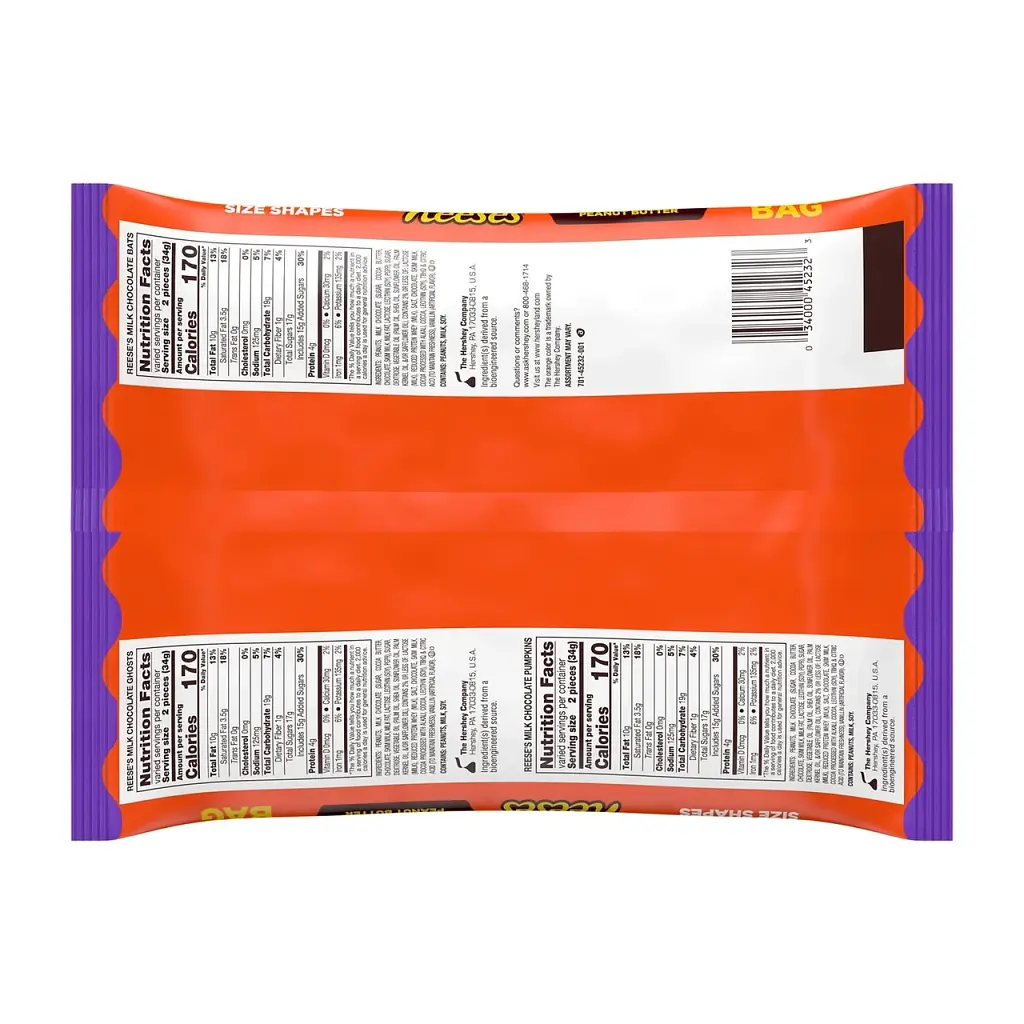 Шоколадні цукерки Reese's Halloween Assorted з арахісовим маслом 408г - фото 6