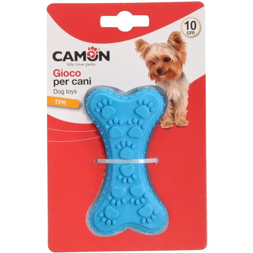 Игрушка для собак Camon Косточка, TPR, с наконечниками, 10 см, в ассортименте - фото 2