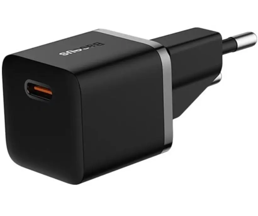МЗП Baseus GaN5 Fast Charger(mini) 1C 20W EU Black - фото 3