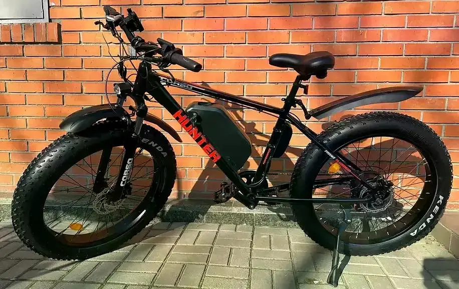 Електровелосипед Corso HUNTER 26 дюймів (500W, 48V, 15Ah) Чорно-Червоний - фото 2
