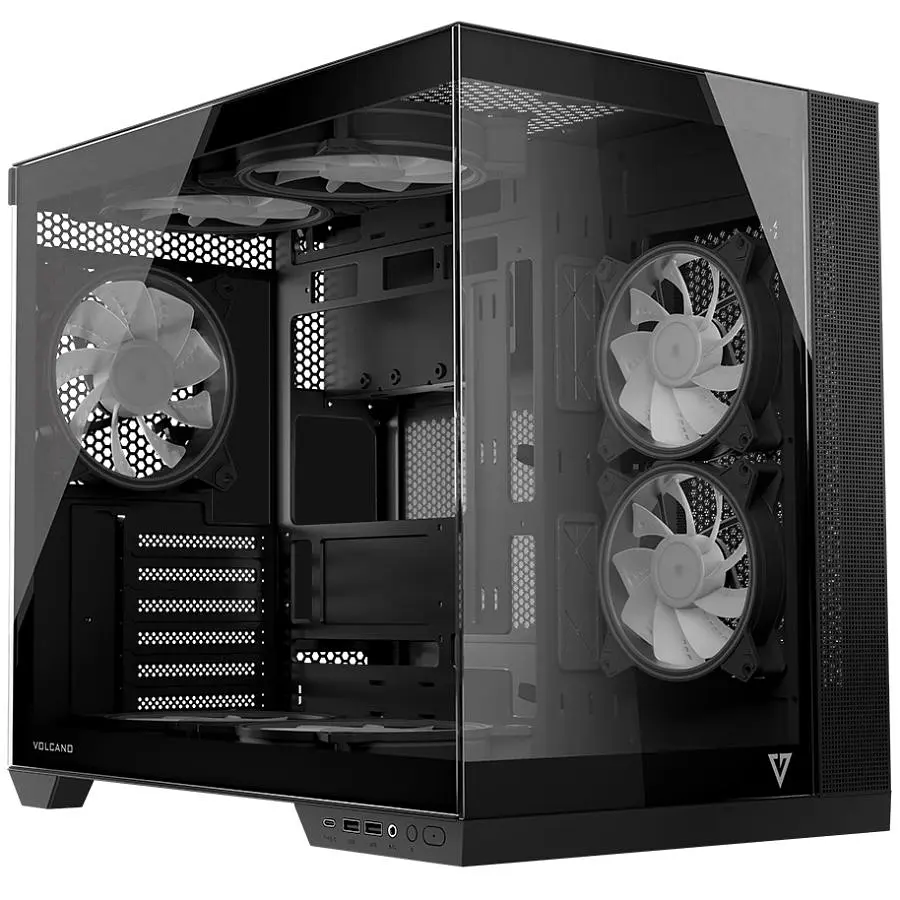 Корпус Modecom VOLCANO PANORAMA APEX ARGB 5F MIDI GREY без БЖ ATX (AT-PANORAMA-5F-ARGB-10-00) - фото 7