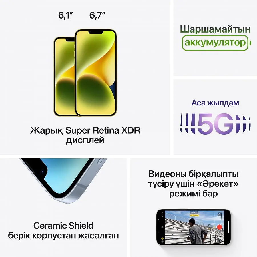 Смартфон Apple iPhone 14 256GB StarlightModel A2882 (Grade C) Seller Refurbished - фото 12