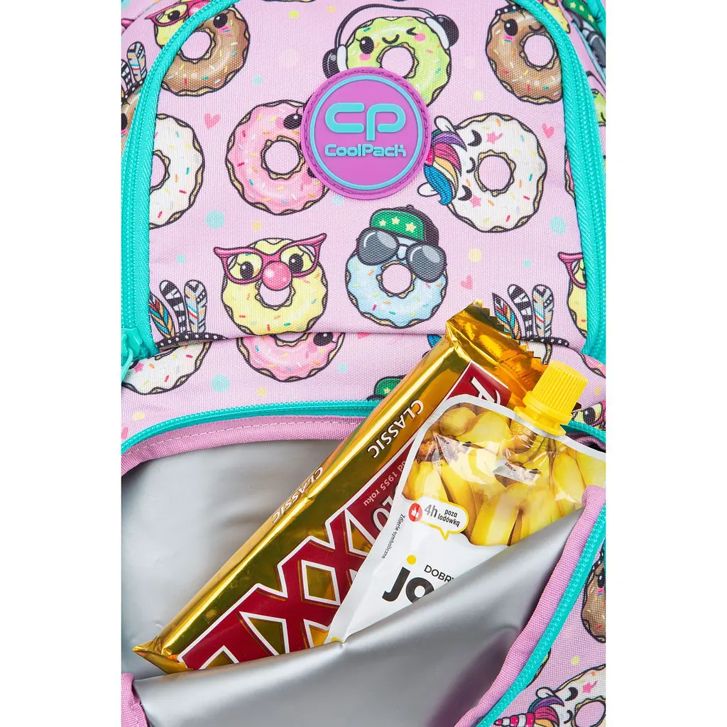 Рюкзак CoolPack Spіner Happy Donuts, з термокишенею, 24 л, 41x30x13 см, M (F001665) - фото 4