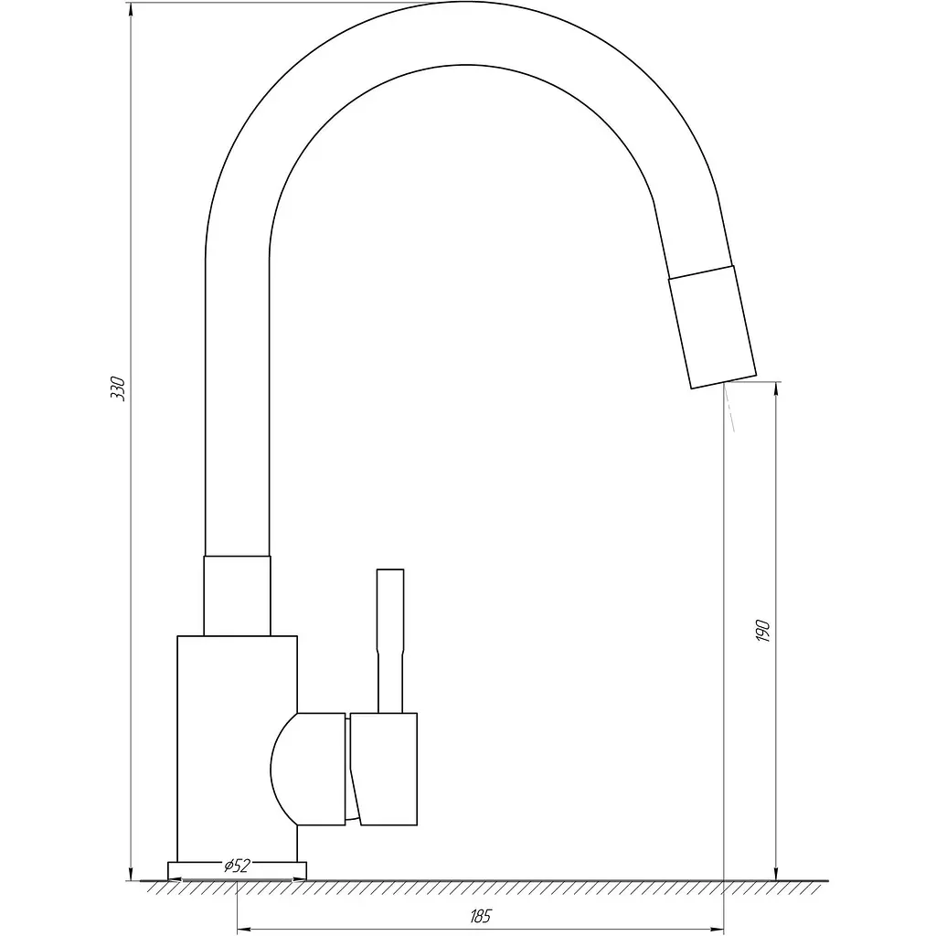 Змішувач для кухні Globus Lux Alpen SUS-203S-BG15 000025314 - фото 7