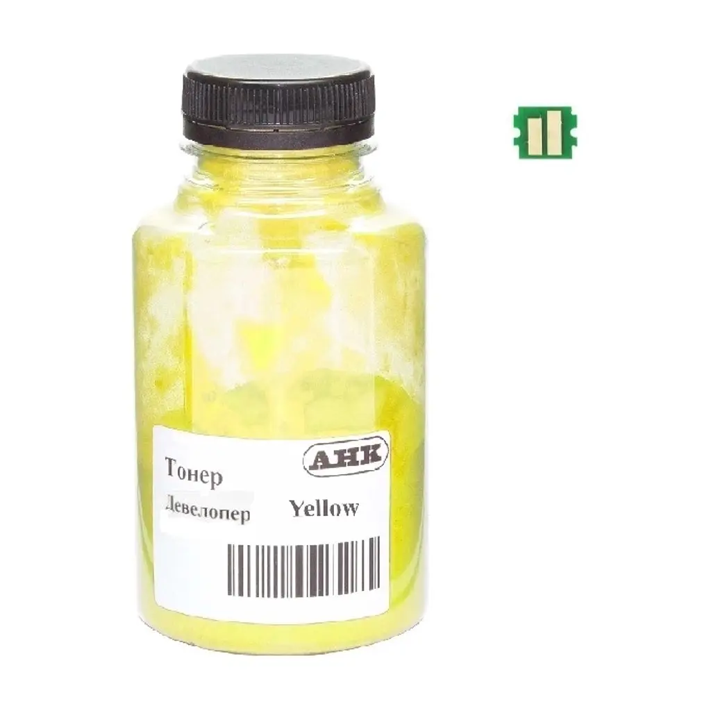 Тонер Kyocera Ecosys PA3500/MA3500, TK-5370 140г Yellow developer+chip АНК (50000578)