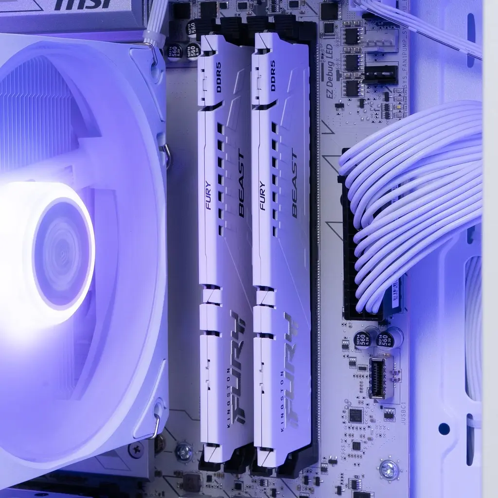 Комп'ютер Dragon Lucky Snow Powered_by MSI (RTX 5080 + R7 7700-WH) White / AMD Ryzen 7 7700 (3.8-5.3), 8 ядер / NVIDIA GeForce RTX 5080 / 32 ГБ (DDR5) / 1024 ГБ (SSD) - фото 6