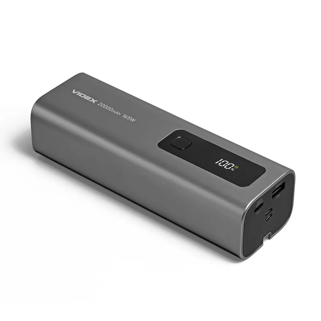 Павербанк 20000mAh VIDEX VPB-366 165W PD100W +Display VIDEX (28606-000) - фото 10