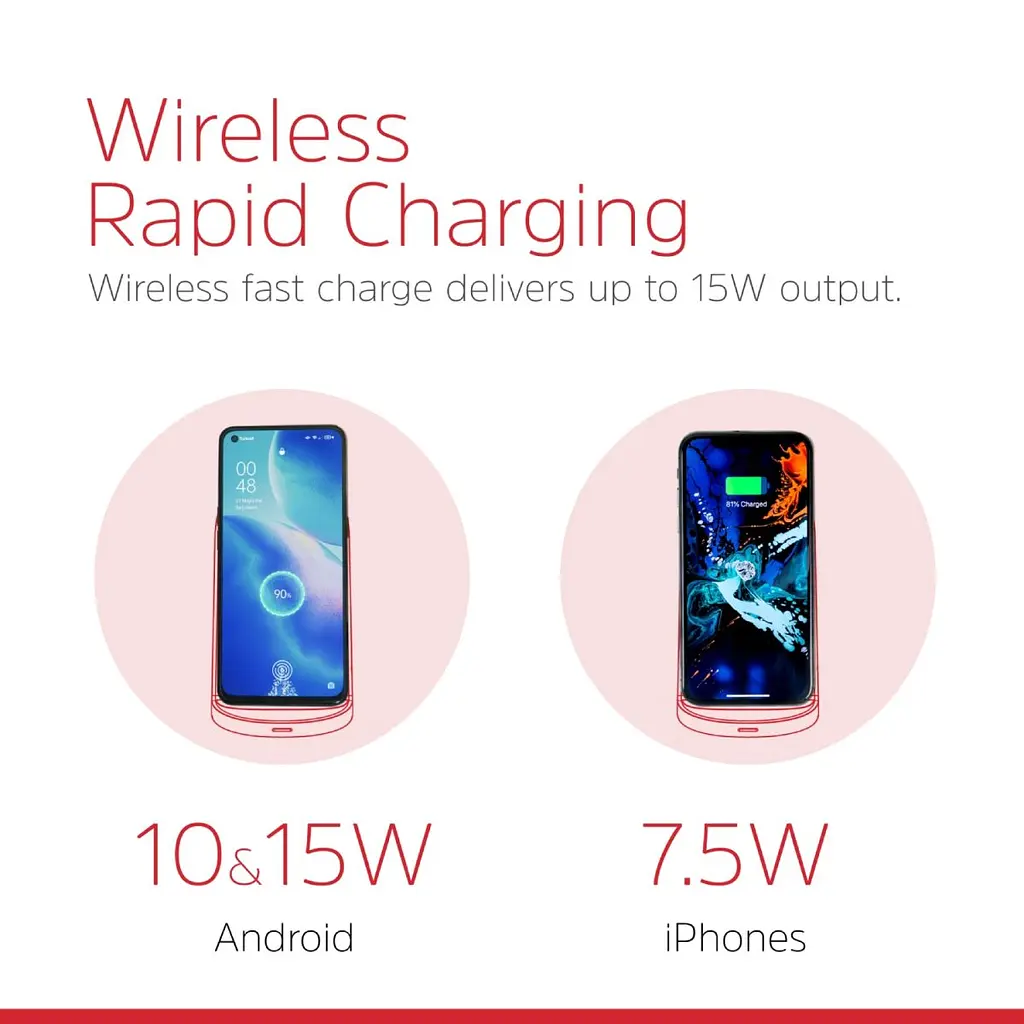 Зарядний пристрій Energizer Wireless WCP108 QI 15W чорний (WCP108) - фото 6