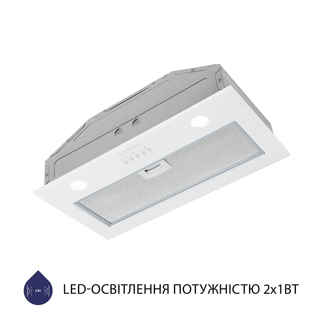Витяжка повновбудована MINOLA HBI 52621 WH GLASS 700 LED - фото 5
